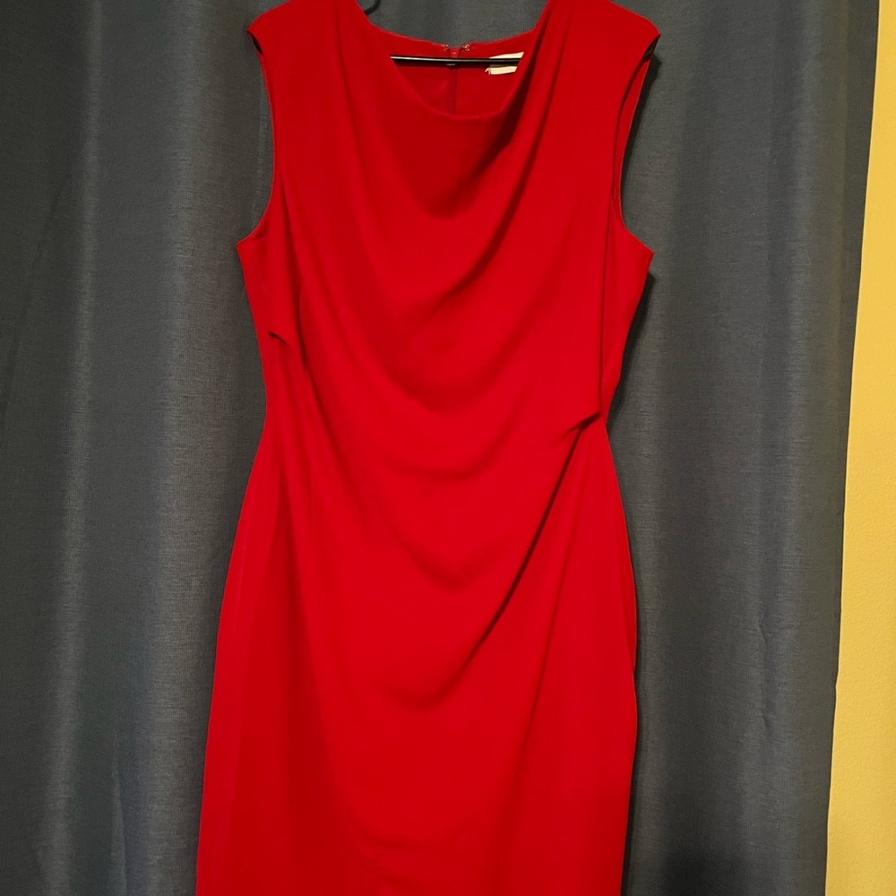 Reiss Marie -Drape Red dress